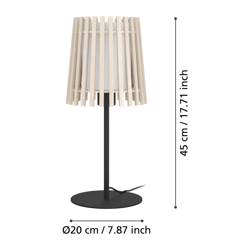 Eglo - Candeeiro de mesa 1xE27/25W/230V