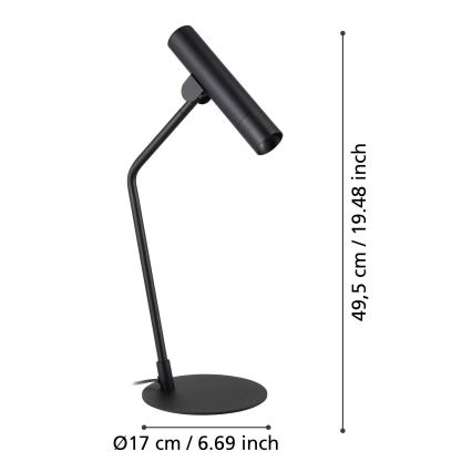 Eglo - Candeeiro de mesa LED LED/5W/230V