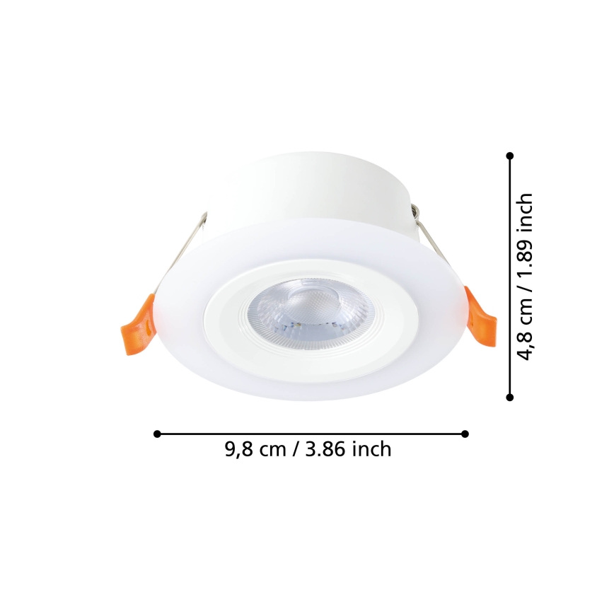 Eglo - Foco de encastrar LED LED/4,8W/230V branco