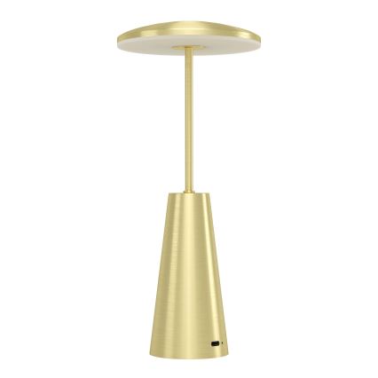 Eglo - LED Regulação táctil exterior candeeiro LED/2,8W/5V 2400K/3000K/4000K 5200 mAh IP54 dourado