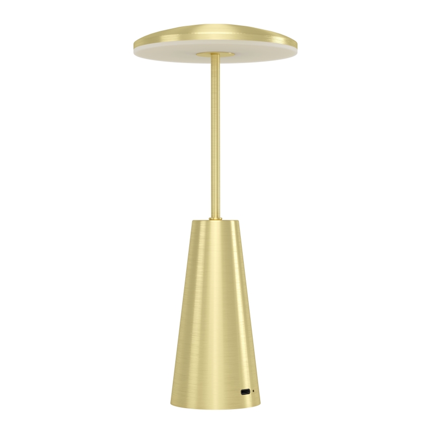Eglo - LED Regulação táctil exterior candeeiro LED/2,8W/5V 2400K/3000K/4000K 5200 mAh IP54 dourado