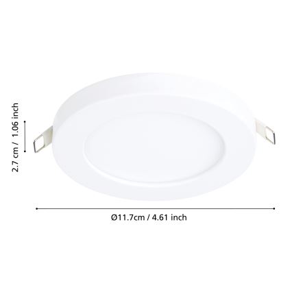 Eglo - Foco de encastrar LED LED/5,5W/230V 4000K branco