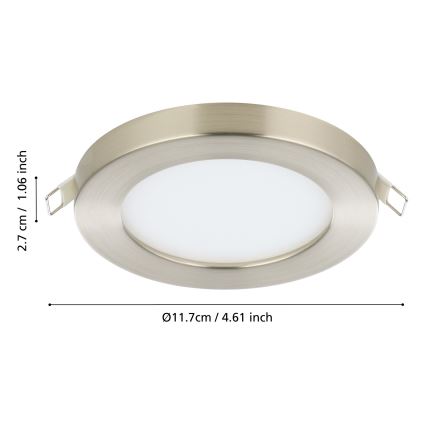 Eglo - Foco de encastrar LED LED/5,5W/230V 4000K cromado mate