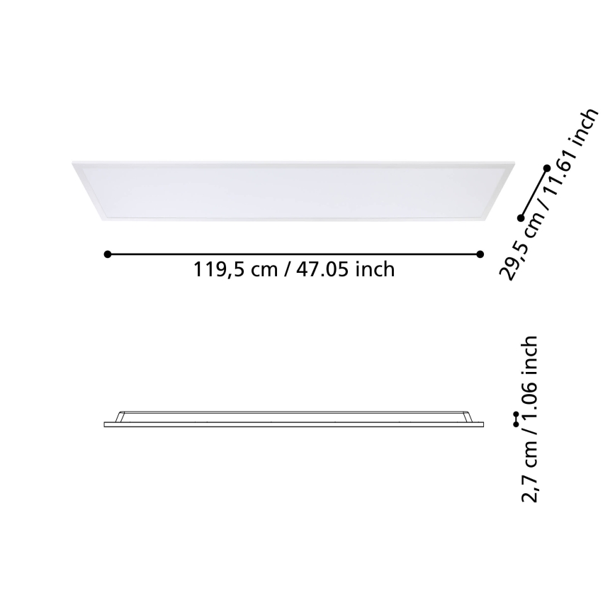 Eglo - Painel integrado LED LED/34,5W/230V 120x30 cm