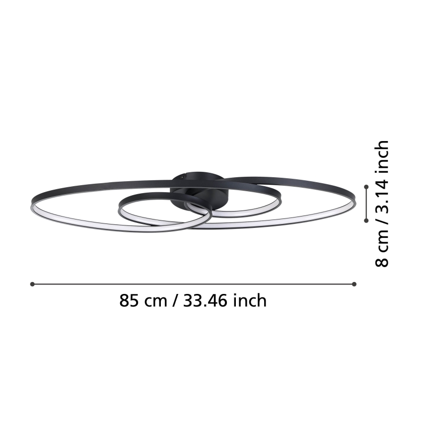 Eglo - Iluminação de teto LED com regulação LED/38W/230V