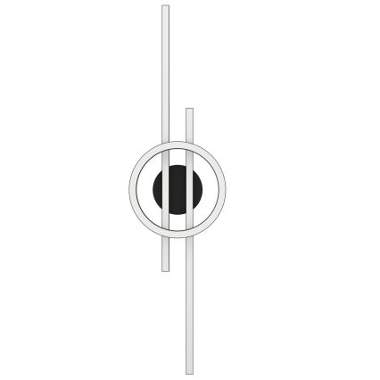 Eglo - Iluminação de teto LED RGBW com regulação LED/23,5W/230V 2700-6500K preto + controlo remoto