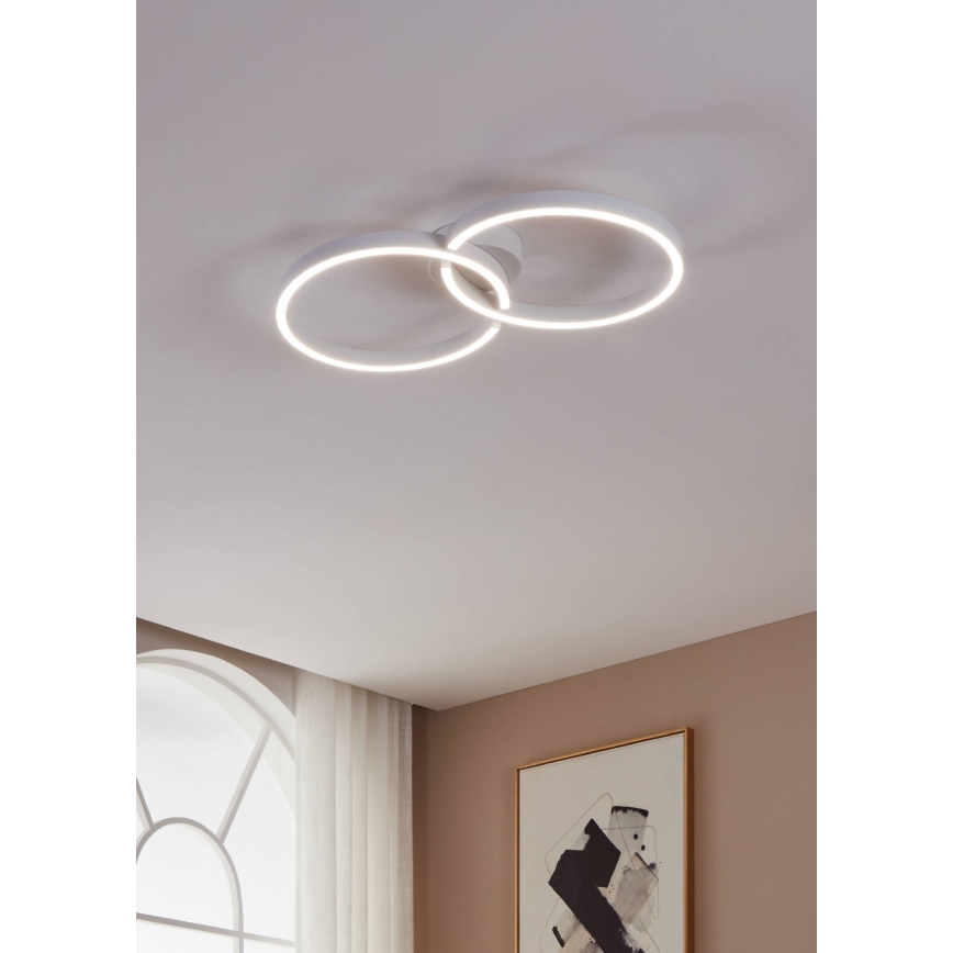 Eglo 900954 - Iluminação de teto LED RGBW com regulação LED/19,5W/230V 2700-6500K branco + controlo remoto