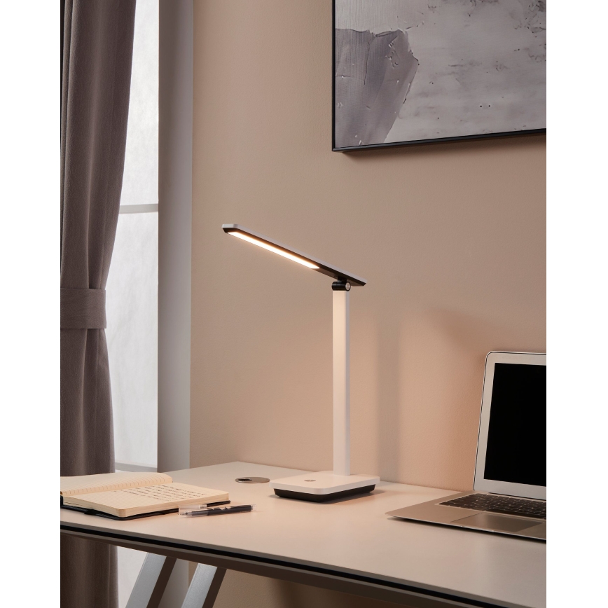 Eglo - LED Candeeiro de mesa recarregável com regulação LED/3,6W/5V 1800mAh branco