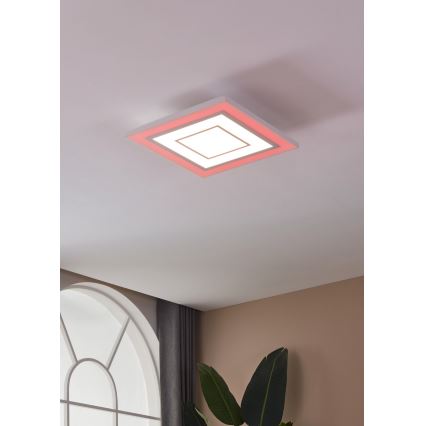 Eglo - Iluminação de teto RGBW com regulação LED/18W/230V 3000-6500K + controlo remoto