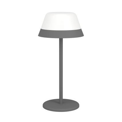 Eglo - Candeeiro de exterior LED RGBW tátil regulável 2em1 LED/1,5W/5V 2600 mAh IP54 cinzento