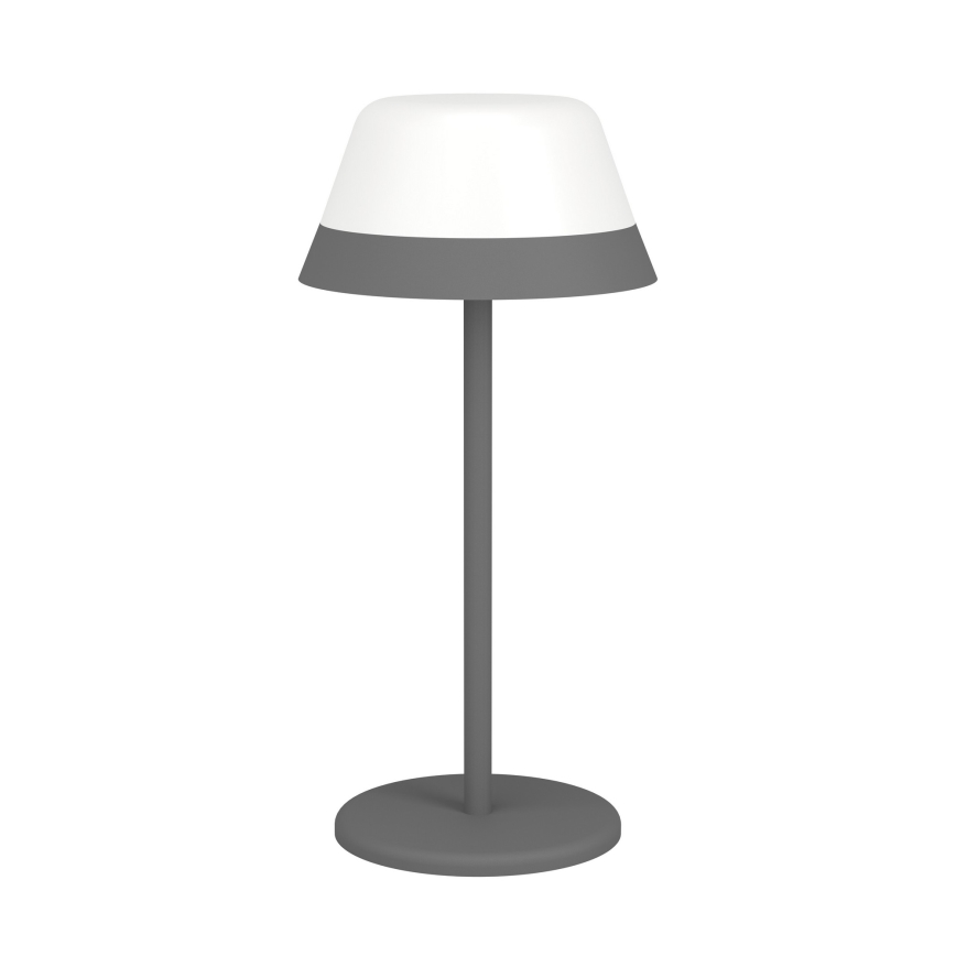 Eglo - Candeeiro de exterior LED RGBW tátil regulável 2em1 LED/1,5W/5V 2600 mAh IP54 cinzento