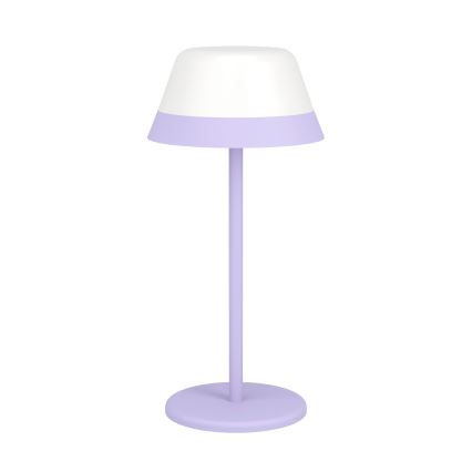 Eglo - Candeeiro de exterior LED RGBW tátil regulável 2em1 LED/1,5W/5V 2600 mAh IP54 roxo