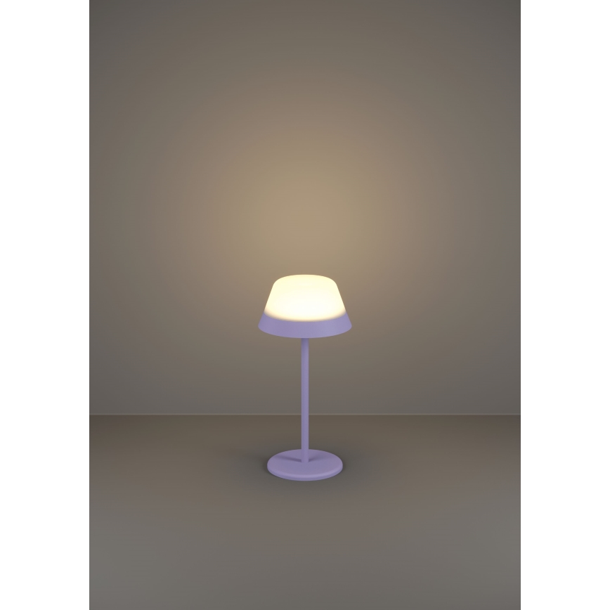 Eglo - Candeeiro de exterior LED RGBW tátil regulável 2em1 LED/1,5W/5V 2600 mAh IP54 roxo
