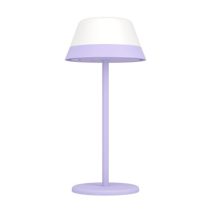 Eglo - Candeeiro de exterior LED RGBW tátil regulável 2em1 LED/1,5W/5V 2600 mAh IP54 roxo
