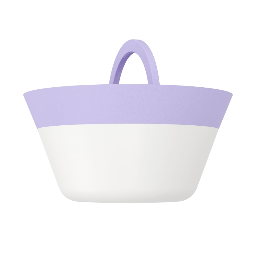 Eglo - Candeeiro de exterior LED RGBW tátil regulável 2em1 LED/1,5W/5V 2600 mAh IP54 roxo