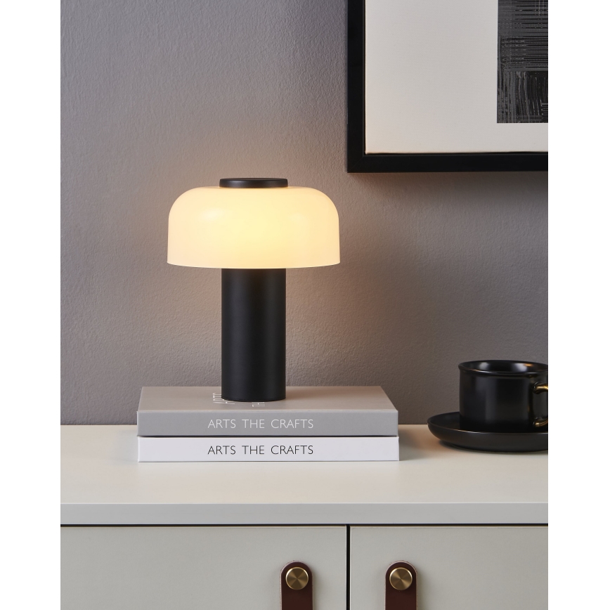 Eglo - Candeeiro de exterior LED tátil regulável LED/2,25W/5V 2400-4000K 5200 mAh IP44 preto/branco