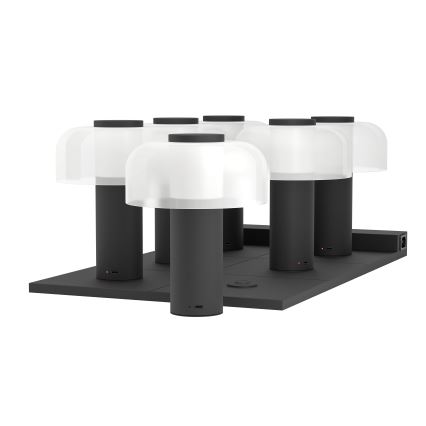Eglo - Candeeiro de exterior LED tátil regulável LED/2,25W/5V 2400-4000K 5200 mAh IP44 preto/branco