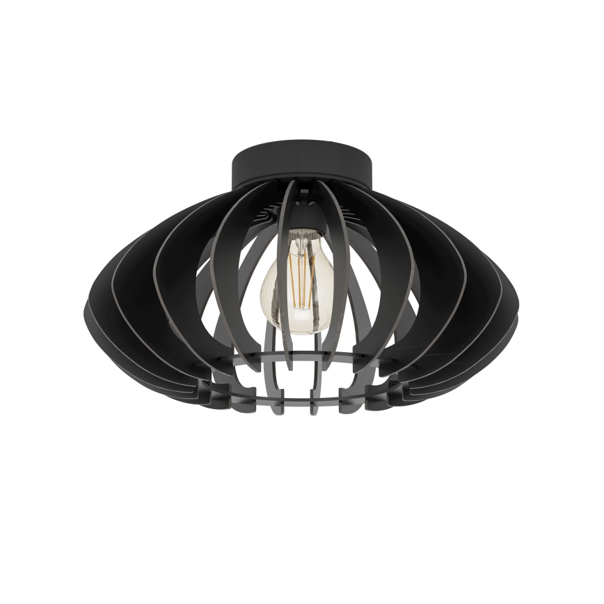 Eglo - Iluminação de teto 1xE27/40W/230V diâmetro 38 cm preto