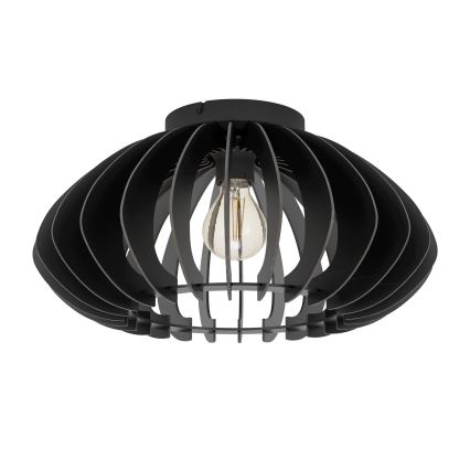 Eglo - Iluminação de teto 1xE27/40W/230V diâmetro 45 cm preto
