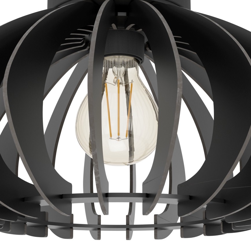 Eglo - Iluminação de teto 1xE27/40W/230V diâmetro 45 cm preto