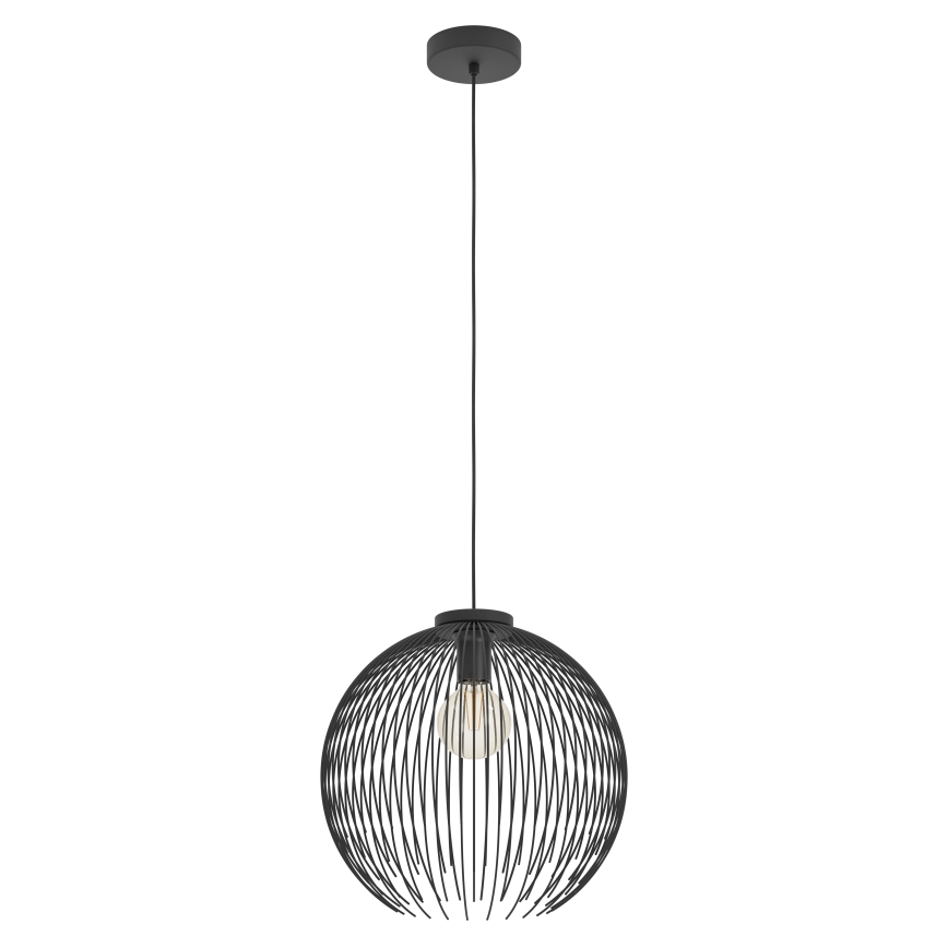 Eglo - Candeeiro suspenso 1xE27/40W/230V preto