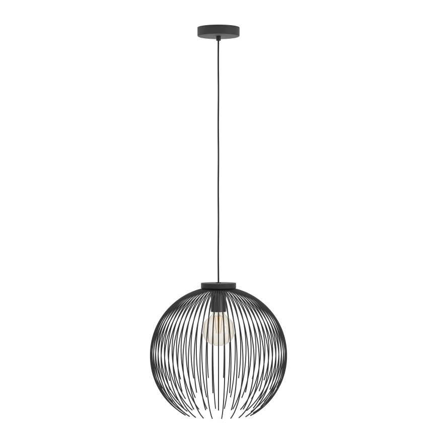 Eglo - Candeeiro suspenso 1xE27/40W/230V preto