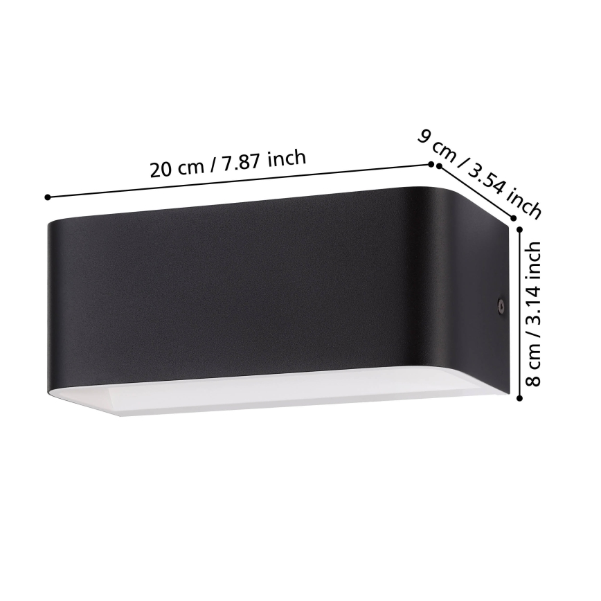 Eglo - Iluminação de parede LED LED/10W/230V 3000K preto