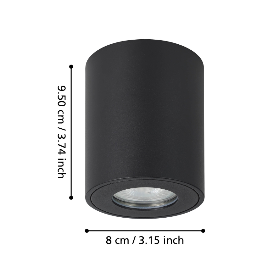 Eglo - Foco exterior 1xGU10/5W/230V diâmetro 8 cm IP44