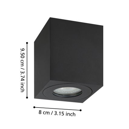 Eglo - Foco exterior 1xGU10/5W/230V 8x8cm IP44