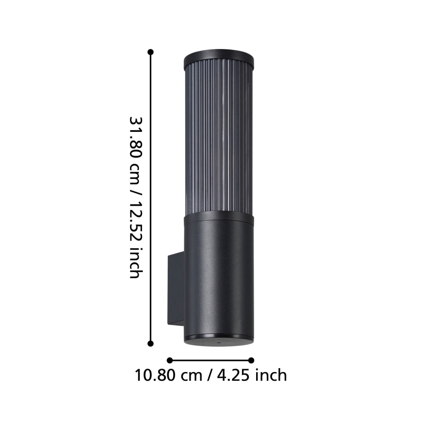 Eglo - Iluminação de parede exterior 1xE27/15W/230V IP54