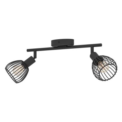 Eglo - Foco 2xE14/40W/230V preto