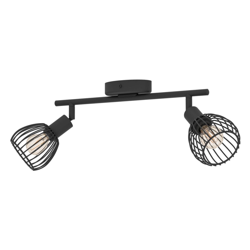 Eglo - Foco 2xE14/40W/230V preto