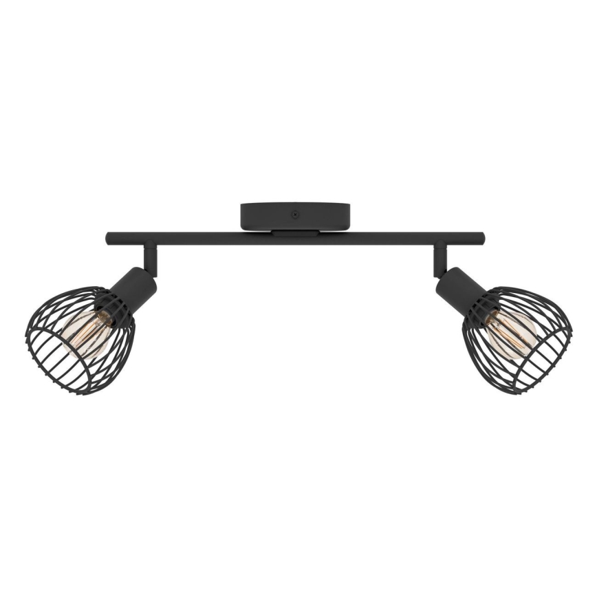 Eglo - Foco 2xE14/40W/230V preto