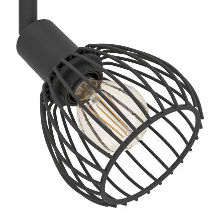 Eglo - Foco 3xE14/40W/230V preto