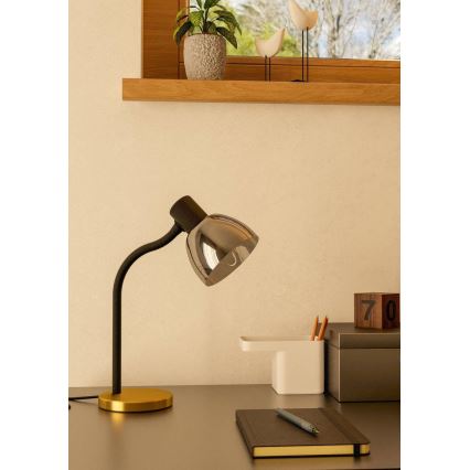 Eglo - Candeeiro de mesa 1xE14/25W/230V dourado/preto