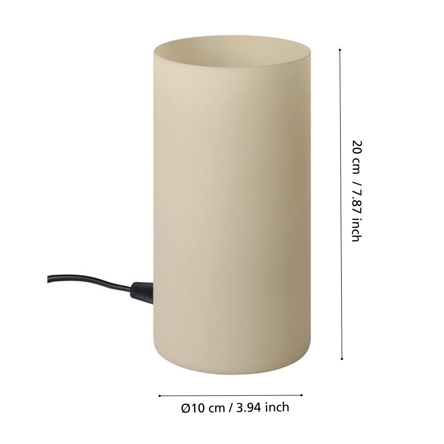Eglo - Candeeiro de mesa 1xE14/40W/230V bege