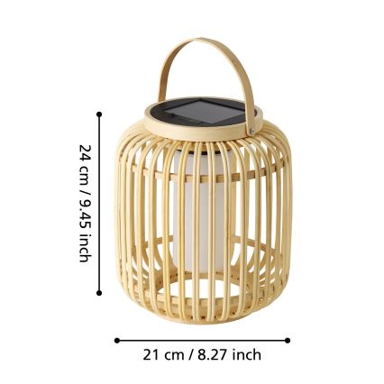Eglo - Candeeiro de mesa LED solar LED/3,3W/3,7V 1800 mAh IP44