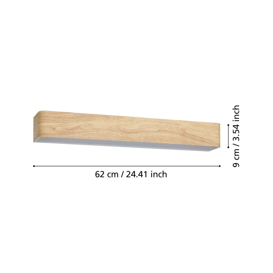 Eglo - Iluminação de parede de casa de banho LED LED/26,5W/230V 3000K IP44 bege