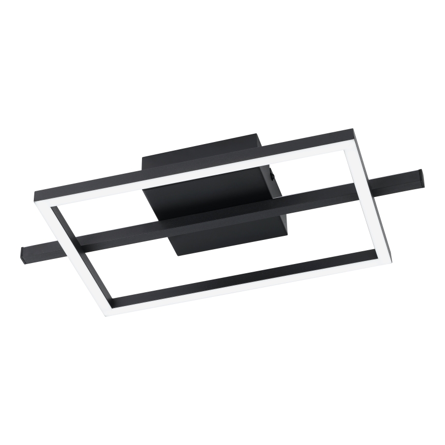 Eglo - Iluminação de teto LED RGBW com regulação LED/17W/230V 2700-6500K preto + comando