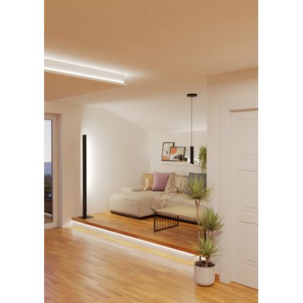Eglo - LED RGBW Candeeiro suspenso com regulação LED/3,7W/230V 2700-6500K preto