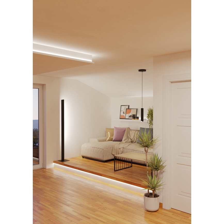 Eglo - LED RGBW Candeeiro suspenso com regulação LED/3,7W/230V 2700-6500K preto