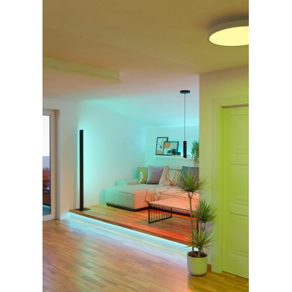 Eglo - LED RGBW Candeeiro suspenso com regulação LED/3,7W/230V 2700-6500K preto