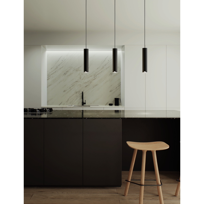 Eglo - LED RGBW Candeeiro suspenso com regulação 3xLED/3,7W/230V 2700-6500K preto