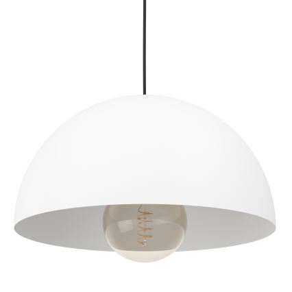 Eglo - Candeeiro suspenso 1xE27/40W/230V diâmetro 38 cm branco