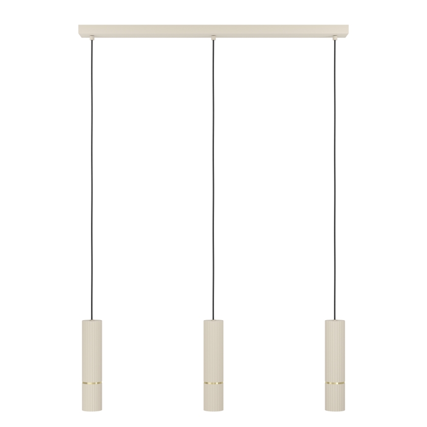 Eglo - Candeeiro suspenso LED 3xGU10/5W/230V 3000K bege