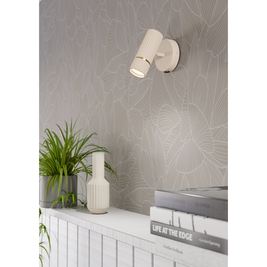 Eglo - Iluminação de parede LED 1xGU10/5W/230V 3000K bege