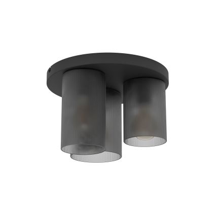 Eglo - Iluminação de teto 3xE27/40W/230V cinzento
