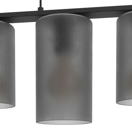 Eglo - Candeeiro suspenso COLOMERA 5xE27/40W/230V cinzento