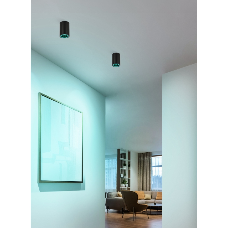 Eglo - Foco LED RGBW com regulação LED/4,9W/230V 2700-6500K preto