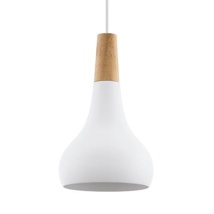 Eglo - Candeeiro suspenso 1xE27/60W/230V diâmetro 18 cm branco